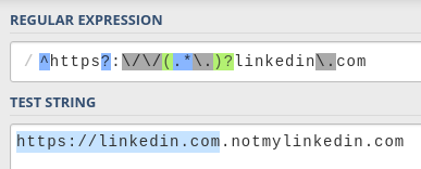 Subdomain matching Subdomain matching